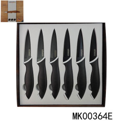 6PCS NON STICK COATING PARING KNIFE SET CB