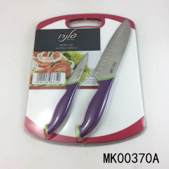 6in SANTOKU KNIFE with UTILITY KNIFE with CUTTING BOARD