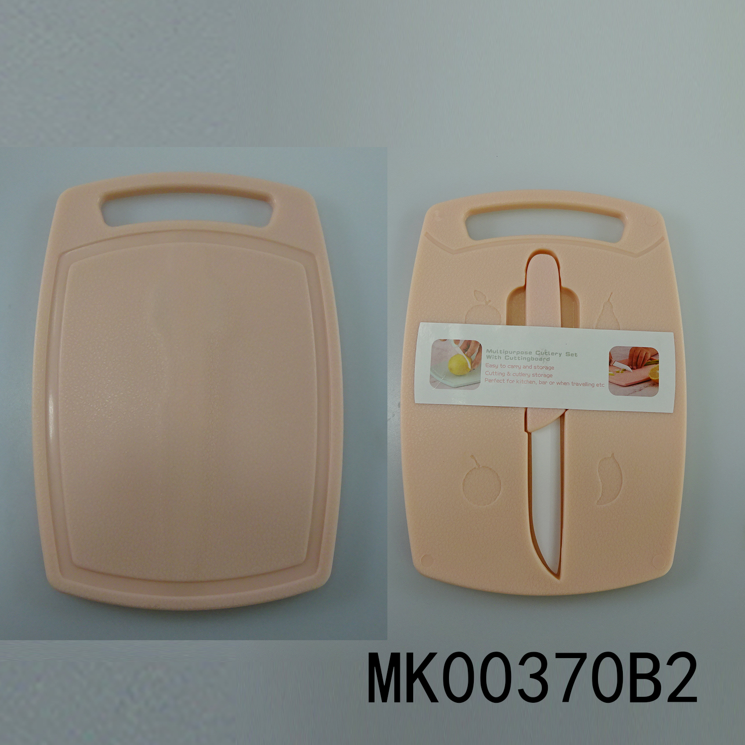 2PCS PLASTIC CUTTING BOARD