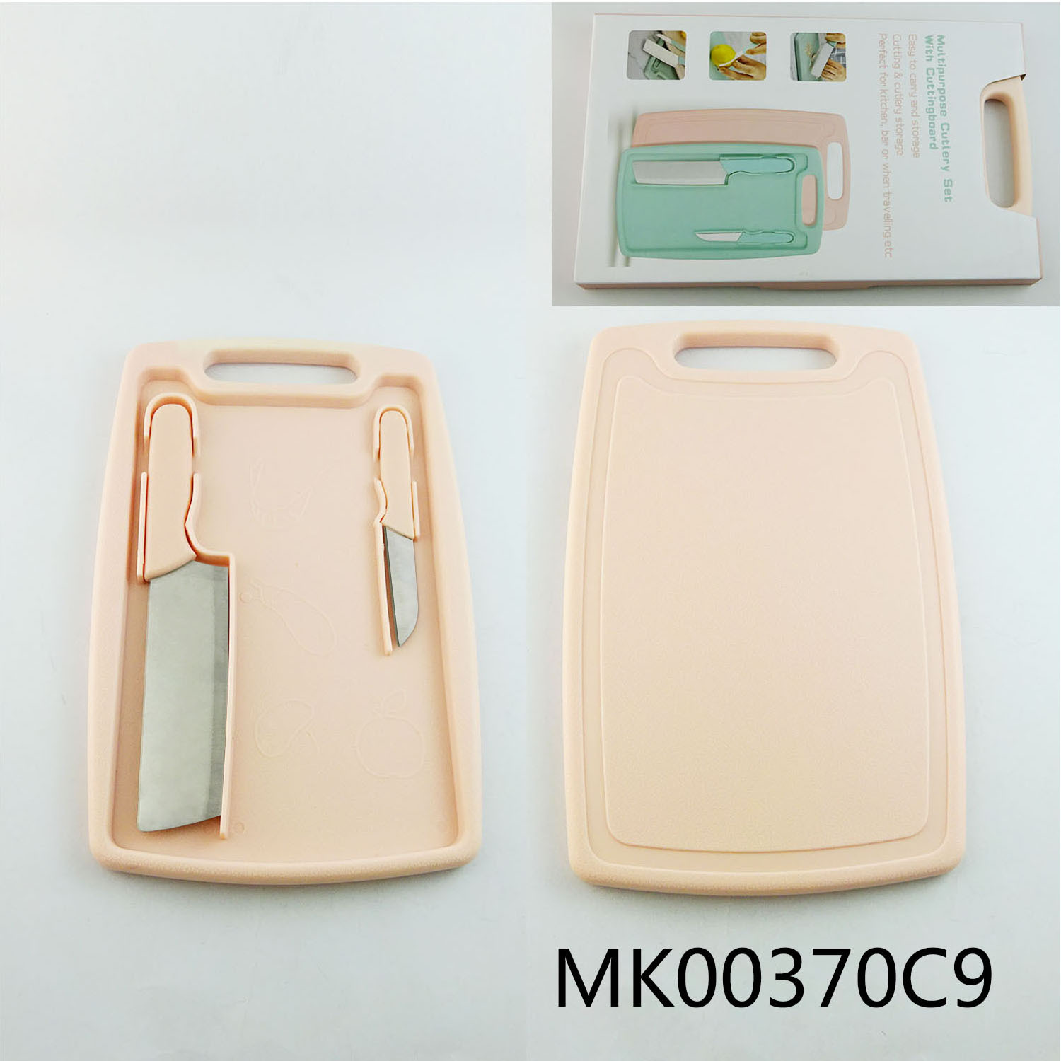 SETS OF 3PCS2PCS KNIFE with 1 BOARD in CB