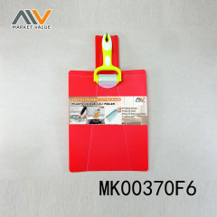 PLASTIC CUTTING BOARD with PLASTIC Handle 3-in-1 PEELER