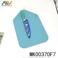 17in PLASTIC CUTTING BOARD and 8IN CHEF KNIFE WHEEL CARD