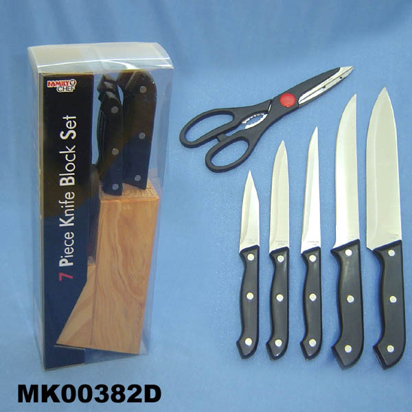 7PCS KNIFE SET in PVC BOX