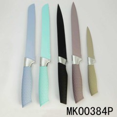 SETS OF 5PCS KNIFE COATING SS with PLASTIC Handle
