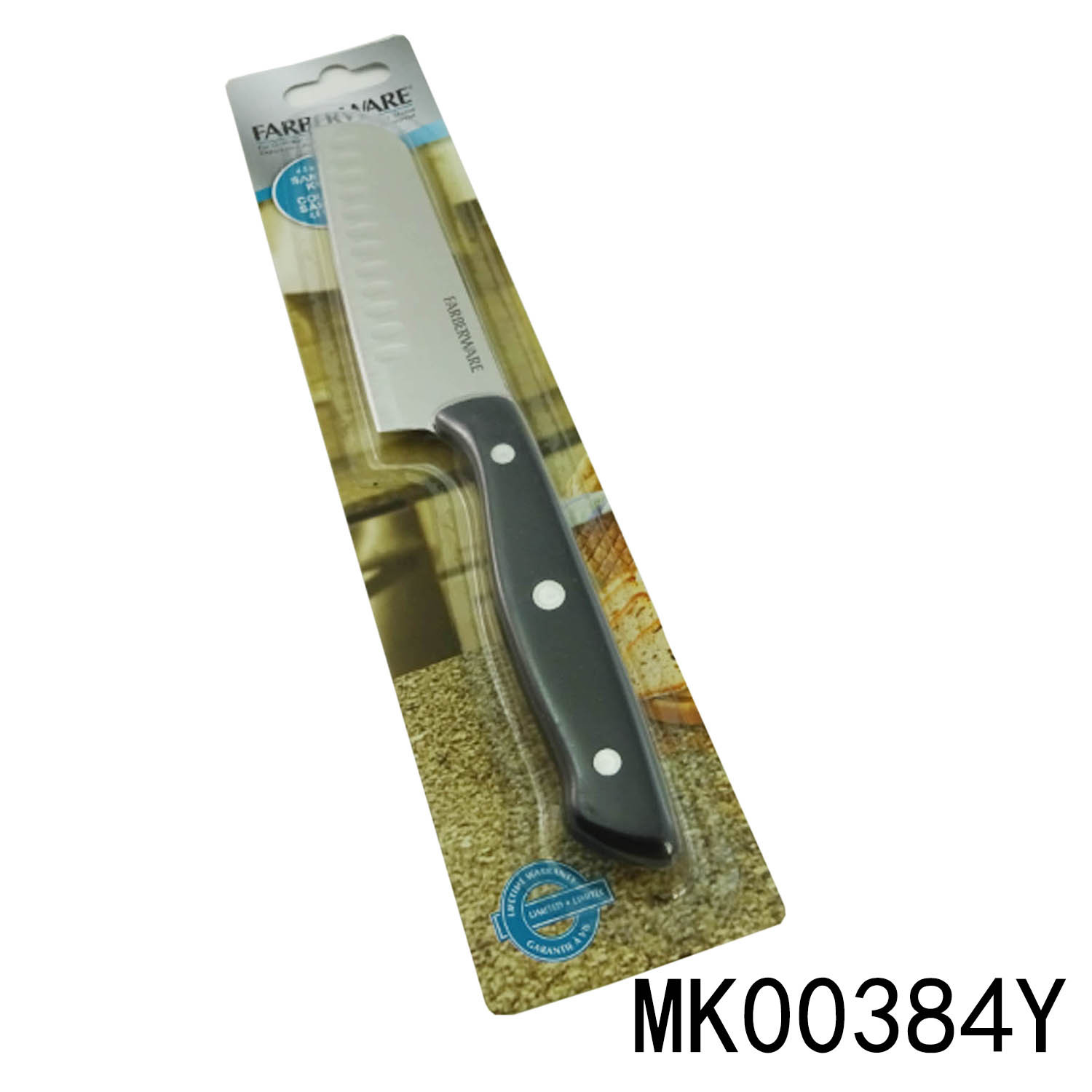 4.5in STAINLESS STEEL SANTUKO KNIFE with PLASTIC Handle
