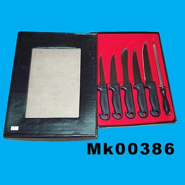 5PCS KNIFE and SHARPENER in BOX