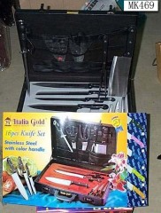 16PCS BEKALITE Handle KNIFE SET in CASE