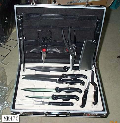 13PCS KNIFE SET in CASE