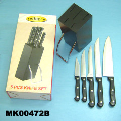 6PCS KNIFE SET with WOODEN BLOCK style 3