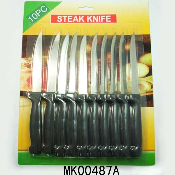 10PCS SS STEAK KNIFE SET