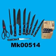 15PCS WOODEN BLOCK KNIFE SET