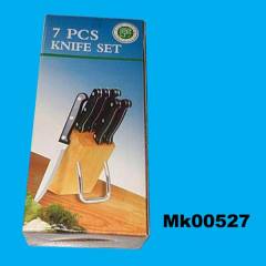 7PCS WOODEN BLOCK KNIFE SET in CB