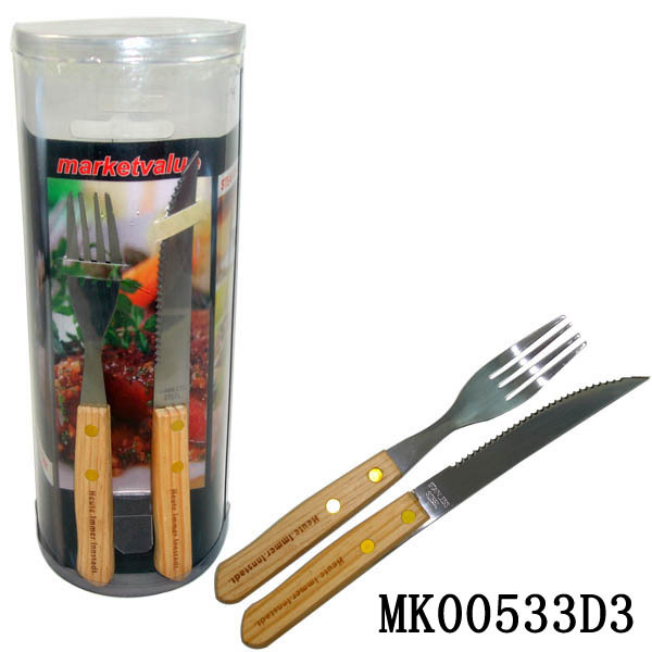 12PCS STAINLESS STEEL KNIFE and FORK style 2