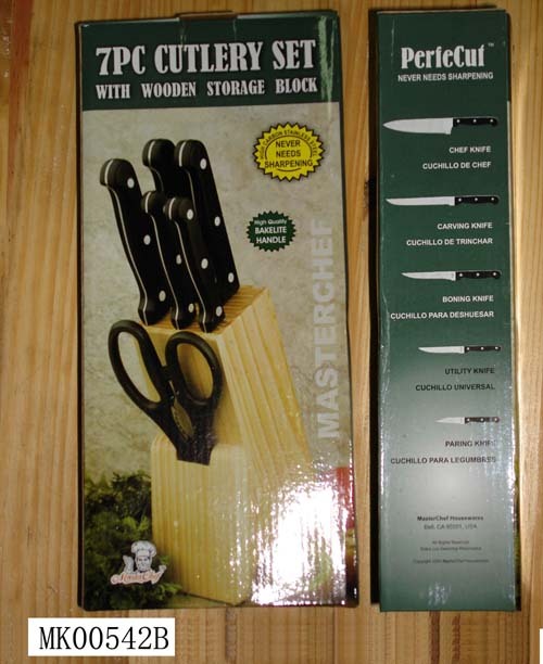 7PCS KNIFE SET ABS Handle