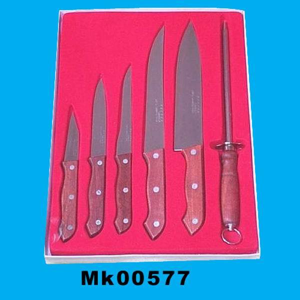 6PCS KNIFE SET in VELVET TRAY