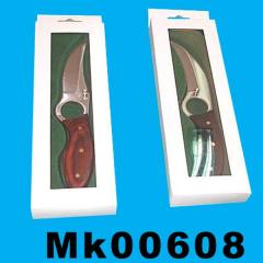 COLOR WOOD Handle TRAVEL KNIFE in BOX
