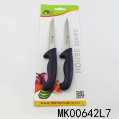 SETS OF 2PCS SS STEAK KNIFE with PLASTIC Handle