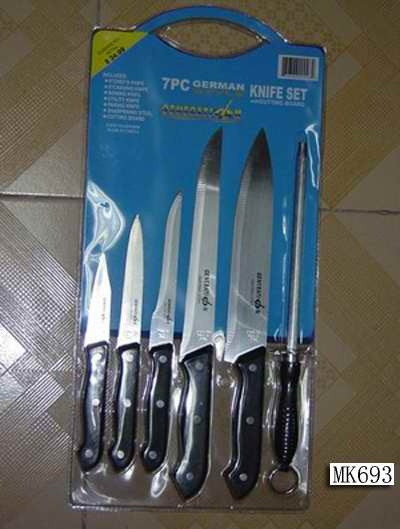 7PCS KNIVES SET with CUTTING BOARD