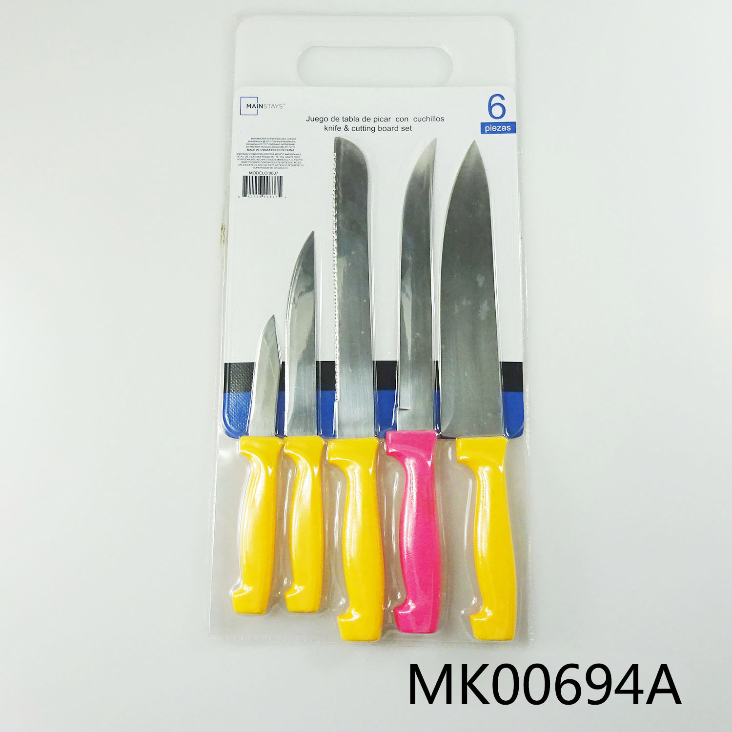 SETS OF 5 PCS KNIFE with PLASTIC BOARD SET