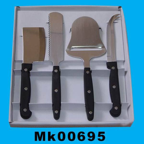 4PCS CHEESE KNIFE PP Handle in Window Box