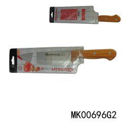 8in SS CHEF KNIFE WBEECH Handle in PVC BAG