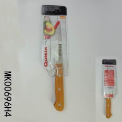 4.5in SS UTILITY KNIFE WBEECH Handle in PVC BAG
