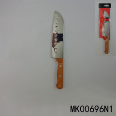 7in SS SANTOKU KNIFE IN WOODEN Handle PVC