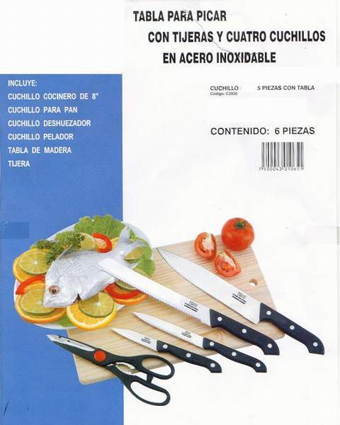 6PCS KNIFE SET SHRINK PACKING