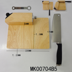 2PCS KNIFE SET INCLUDING-CLEAVER and WOODEN BOARD in BOX