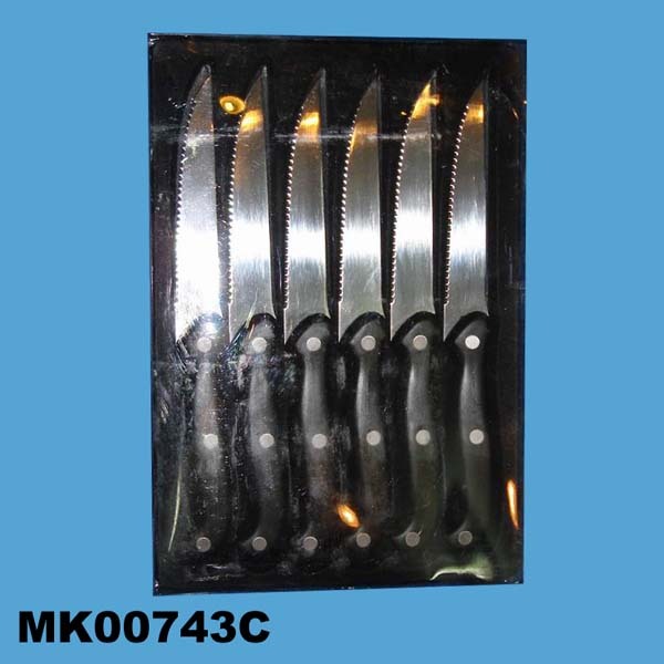 6PCS STEAK KNIFE SET in PVC BOX