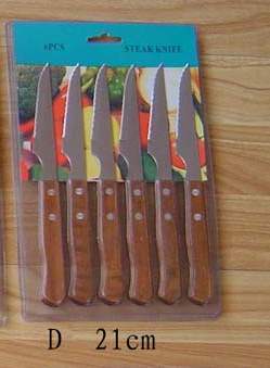 6PCS STEAK KNIFE SET WOODEN Handle