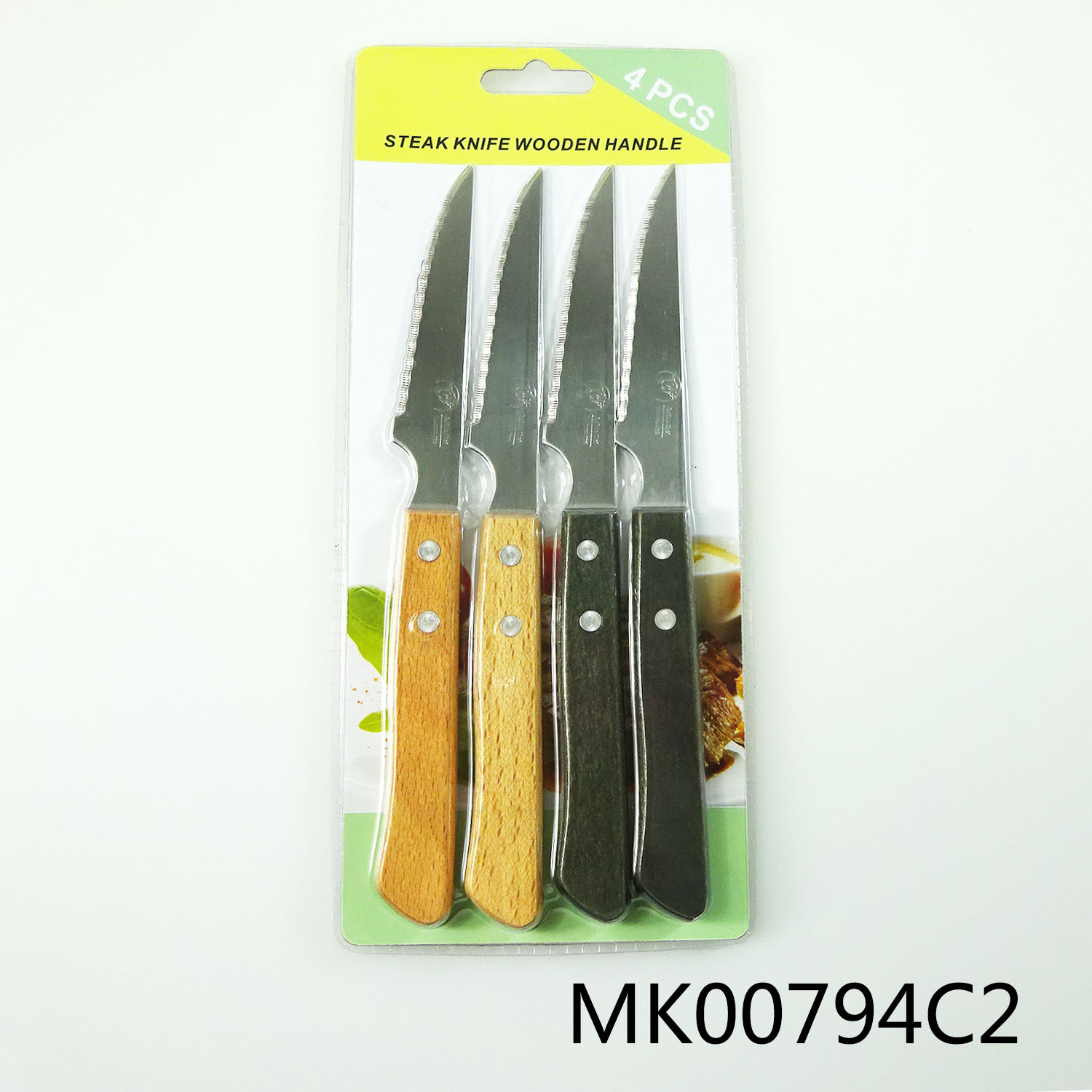 4 PCS STEAK KNIFE WOODEN Handle