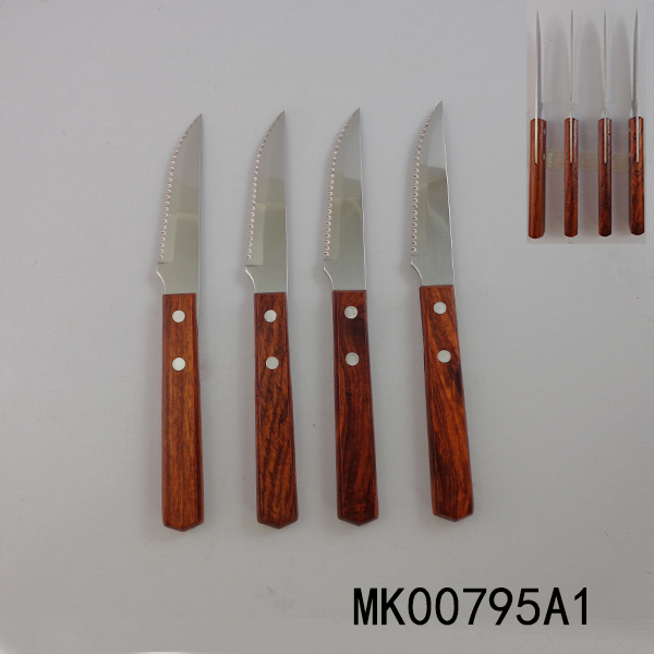 4PCS STEAK KNIFE IN WOODEN Handle