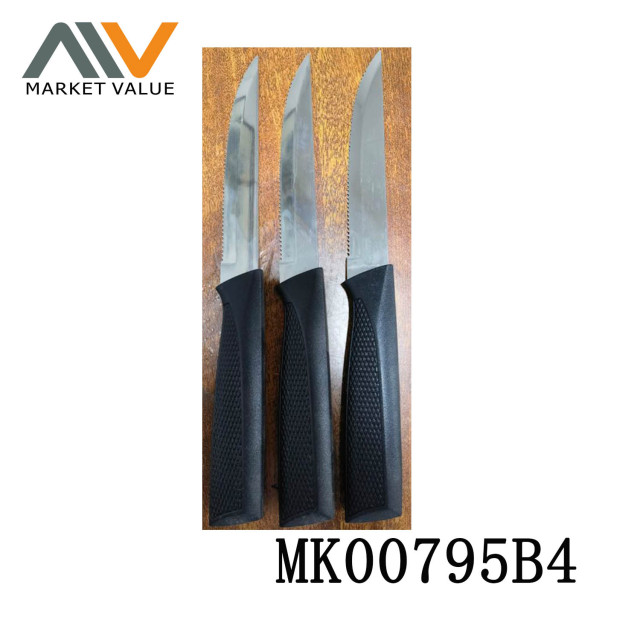 3PCS STEAK KNIFE with SOFT PP Handle