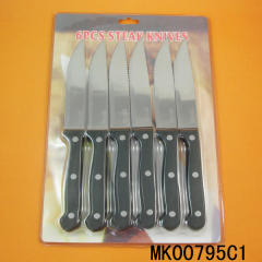 6PCS STEAK KNIFE PP FULL TANG