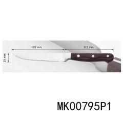 4PCS 9.5in STEAK KNIFE WOODEN Handle in WHITE BOX
