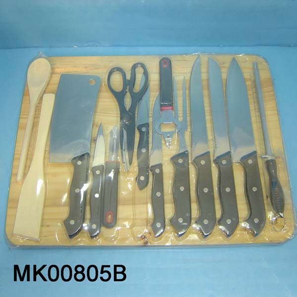 15PCS KNIFE SET with CUTTING BOARD