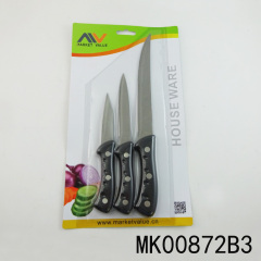 SETS OF 3PCS SS KITCHEN KNIFE with PP Handle