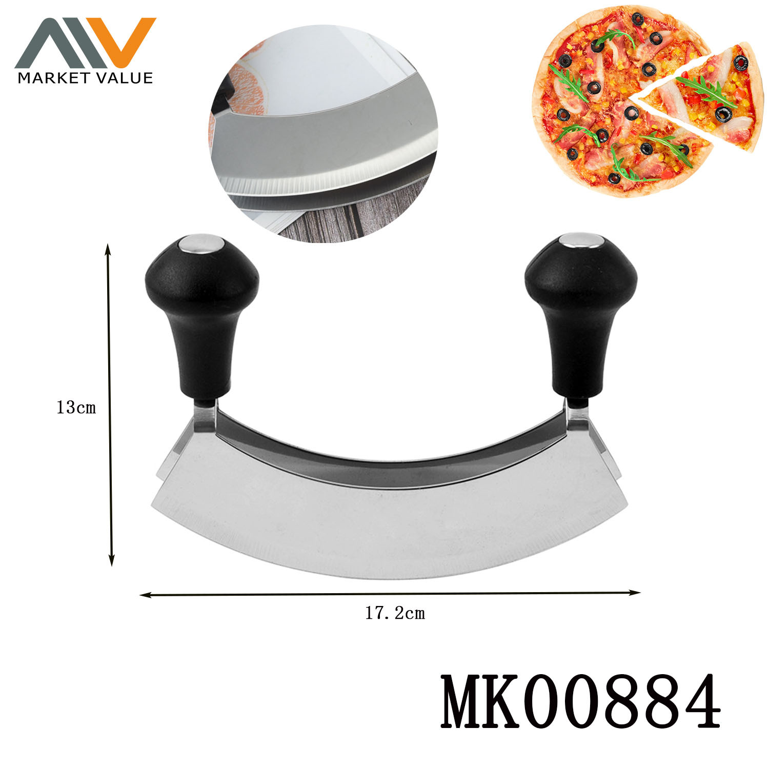 7in Double Cutter with PP Handle