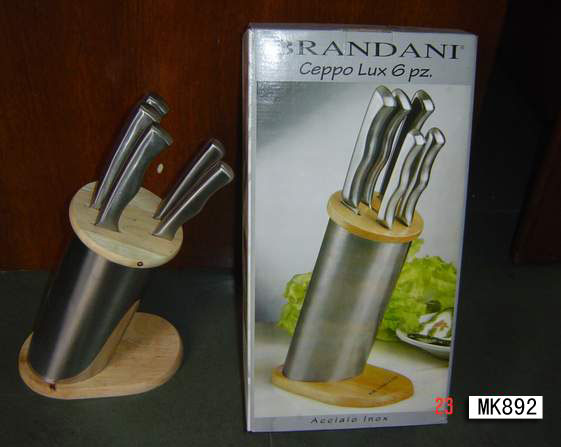 6PCS SS KNIFE SET with Stand