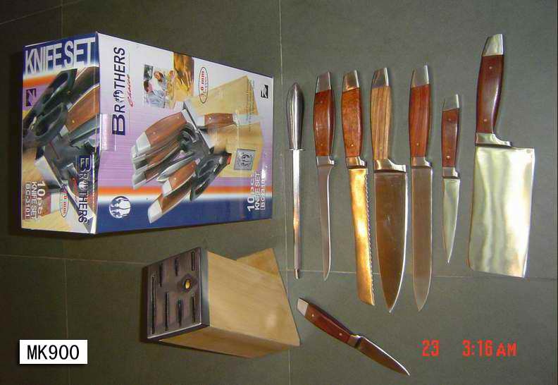 10PCS SS KNIFE SET style 3