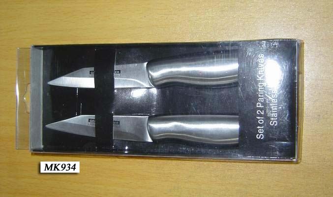 2PC 3in SS PARING KNIFE PVC BOX