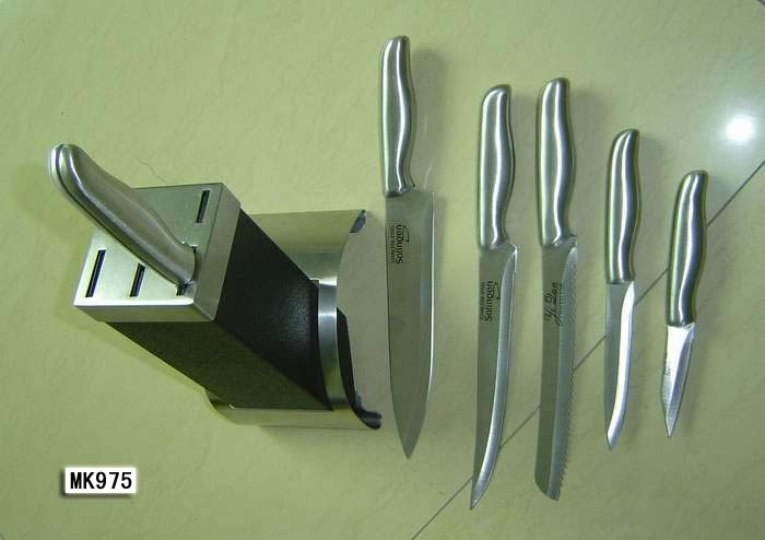 5PCS THERMAL SEALING Handle KNIFE SET WBLOCK