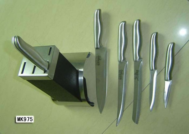 5PCS THERMAL SEALING Handle KNIFE SET WBLOCK