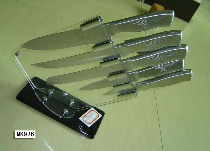 5PCS SOLDERING Handle KNIFE SET with ACRYLIC BLOCL