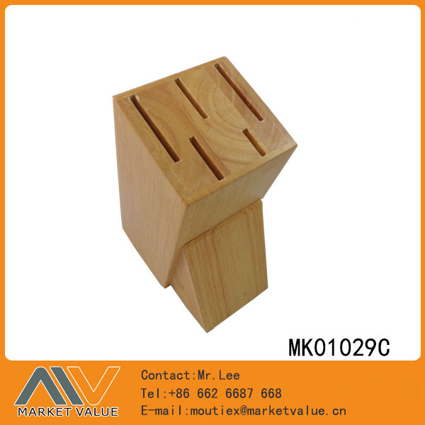 5PCS KNIFE SET BLOCK OAK WOODEN in CB