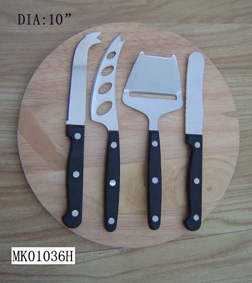 4PCS CHEESE KNIFE WBAKELITE Handle and CUTTING BOARD