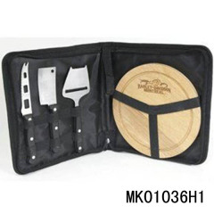 3PCS CHEESE KNIFE WBAKELITE Handle and CUTTING BOARD