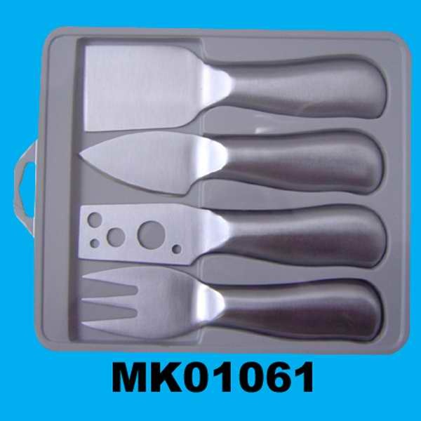 4PCS HOLLOW Handle CHEESE KNIFE