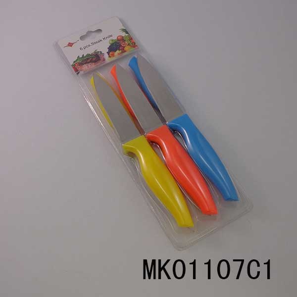6PCS STEAK KNIFE WIHT PP Handle